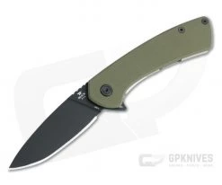 Buck 040 Onset Flipper Black S45VN OD Green G10 Frame Lock Folder 0040GRS