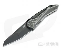 Zero Tolerance GTC 0055BLK Sprint Black DLC 20CV Engraved Black Titanium SLT Flipper