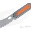 Serge Knife Co. Mid-Tech Bean Cleaver Acid Washed Nitro-V Orange G10 Inlay Slip Joint Top Flipper 006 -Outlet Flippers Store 006 1