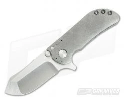 Direware M8 Tumbled Titanium Frame Lock Flipper Satin S110V