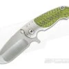 Direware SOLO Titanium Flipper Yellow Kevlar Carbon Fiber Inlays Satin M390