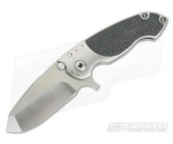 Direware SOLO Titanium Flipper Lightning Strike Carbon Fiber Inlay Satin M390