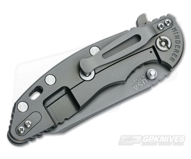 Hinderer Knives XM-18 3.5" Black-Green Fatty Wharncliffe Anthracite DLC #2 4 Hinderer Knives XM-18 3.5" Black-Green Fatty Wharncliffe Anthracite DLC #2 - Image 2