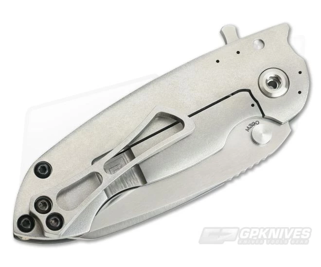 Direware SOLO Titanium Flipper Marbled Carbon Fiber and Orange Peel Ti Satin M390 4 Direware SOLO Titanium Flipper Marbled Carbon Fiber and Orange Peel Ti Satin M390 - Image 2