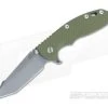 Hinderer Knives XM-18 3.5" OD Green Fatty Harpoon Tanto Working Finish -Outlet Flippers Store 0124 1 1