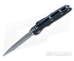 Hinderer Knives XM-18 3.5" Black Fatty Harpoon Tanto Battle Blue Frame -Outlet Flippers Store 0129 3