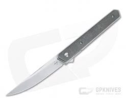 Boker Plus Kwaiken Air Stonewashed Titanium Satin VG10 Liner Lock Flipper 01BO169