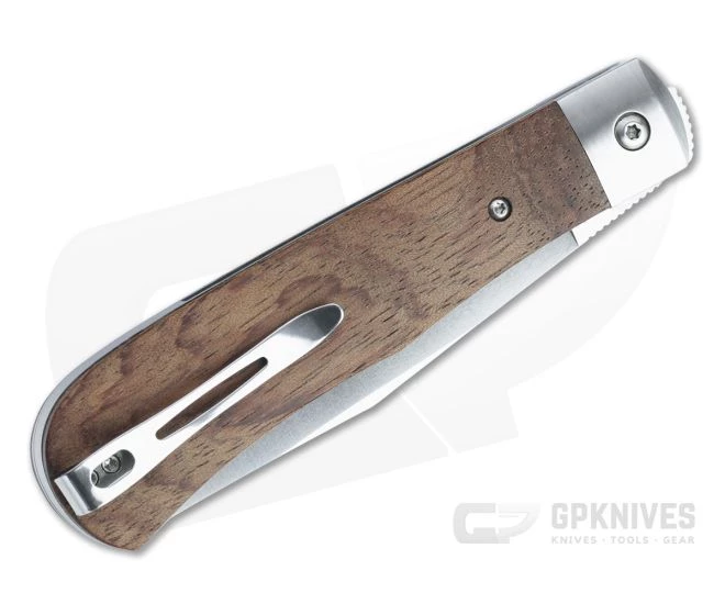 Boker Plus Bonfire Trapper Satin D2 Bubinga Wood Liner Lock Front Flipper 01BO181 4 Boker Plus Bonfire Trapper Satin D2 Bubinga Wood Liner Lock Front Flipper 01BO181 - Image 2