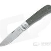 Boker Plus Bonfire Trapper Satin D2 Green Micarta Liner Lock Front Flipper 01BO182 -Outlet Flippers Store 01bo182 1