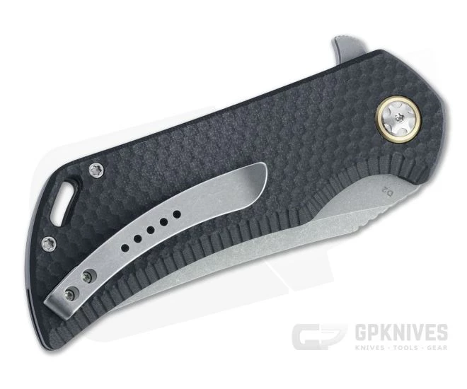 Boker Plus Golem Flipper Acid Stonewashed D2 Honeycomb Black G10 Folding Knife 01BO192 4 Boker Plus Golem Flipper Acid Stonewashed D2 Honeycomb Black G10 Folding Knife 01BO192 - Image 2