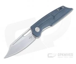 Boker Plus HEAdesigns Hunter Front Flipper Satin D2 Blue G10 Folding Knife 01BO193