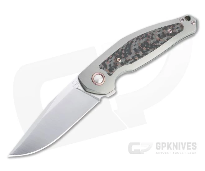 Boker Plus x Anso Collection 2022 Flipper Satin M390 Copper Carbon Fiber Titanium Folder 01BO2022 3 Boker Plus x Anso Collection 2022 Flipper Satin M390 Copper Carbon Fiber Titanium Folder 01BO2022