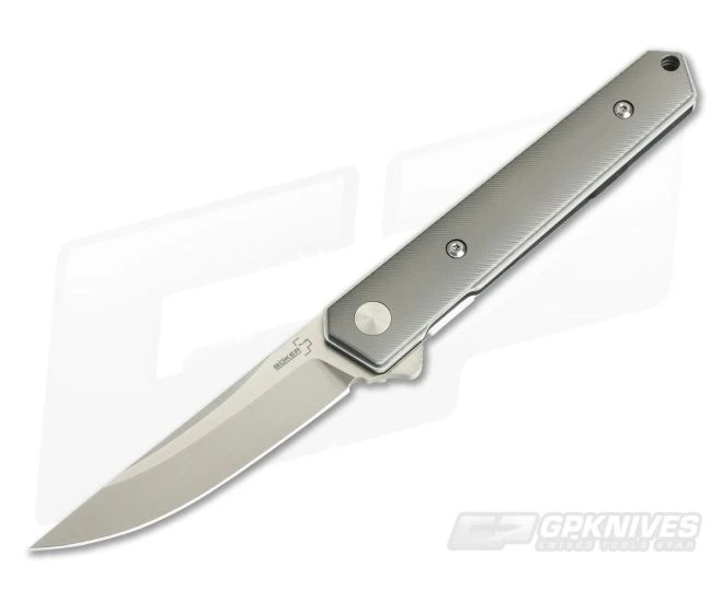 Boker Plus Mini Kwaiken Milled Titanium D2 Flipper 01BO267 3 Boker Plus Mini Kwaiken Milled Titanium D2 Flipper 01BO267