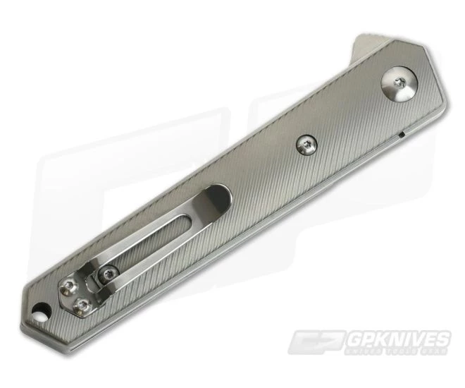 Boker Plus Mini Kwaiken Milled Titanium D2 Flipper 01BO267 4 Boker Plus Mini Kwaiken Milled Titanium D2 Flipper 01BO267 - Image 2