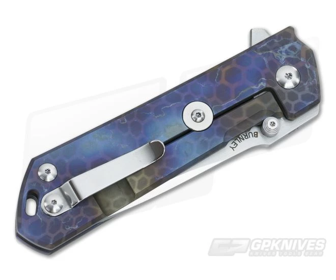 Boker Plus Burnley Kihon Blue Net Titanium Flipper 01BO773 4 Boker Plus Burnley Kihon Blue Net Titanium Flipper 01BO773 - Image 2