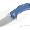 Fox Italicus M390 Sheepsfoot Blue Titanium Frame Lock Flipper 01FX897 -Outlet Flippers Store 01fx897 2