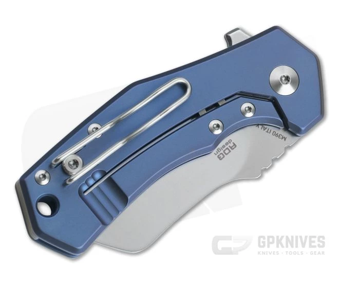 Fox Italicus M390 Sheepsfoot Blue Titanium Frame Lock Flipper 01FX897 4 Fox Italicus M390 Sheepsfoot Blue Titanium Frame Lock Flipper 01FX897 - Image 2