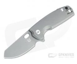 Fox Knives Baby Core Flipper Stonewashed M390 Titanium Folder 01FX904