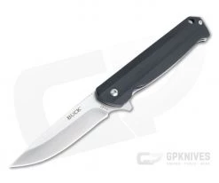 Buck 251 Langford Stainless Steel Black G10 Liner Lock Flipper Folding Knife 0251BKS