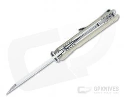 Buck 252 Trunk Cleaver Stainless Steel Tan G10 Liner Lock Flipper Folding Knife 0252TNS -Outlet Flippers Store 0252tns 3