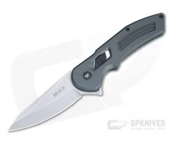 Buck 262 Hexam Assist Reverse Tanto Gray Aluminum SUR Lock Flipper 0262GYS