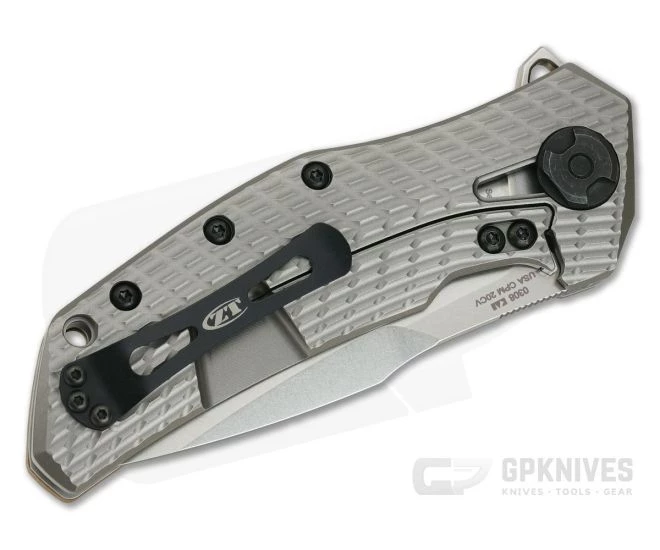 Zero Tolerance 0308 Stonewashed 20CV Tan G10 KVT Titanium Frame Lock Flipper 4 Zero Tolerance 0308 Stonewashed 20CV Tan G10 KVT Titanium Frame Lock Flipper - Image 2