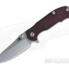 Hinderer Knives MP-1 Maroon Micarta 3.25" Stonewashed Flipper 1 Hinderer Knives MP-1 Maroon Micarta 3.25" Stonewashed Flipper -Outlet Flippers Store 0321 1