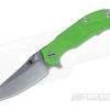 Hinderer Knives MP-1 Toxic Green G10 3.25" Stonewashed Flipper -Outlet Flippers Store 0322 1