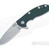 Hinderer Knives XM-18 3" Green-Black Slicer Flipper Stonewash -Outlet Flippers Store 0336 1