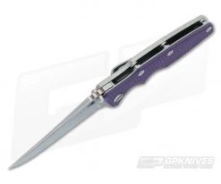 Hinderer Knives Eklipse Gen 2 Flipper Purple G10 Bowie 7 Hinderer Knives Eklipse Gen 2 Flipper Purple G10 Bowie -Outlet Flippers Store 0344 3