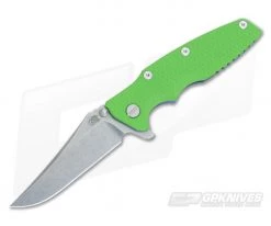 Hinderer Knives Eklipse Gen 2 Flipper Green Blue Bowie