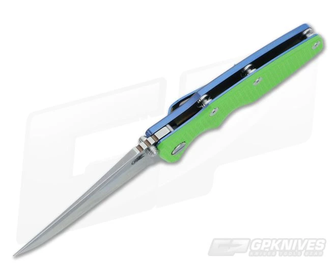 Hinderer Knives Eklipse Gen 2 Flipper Green Blue Bowie 5 Hinderer Knives Eklipse Gen 2 Flipper Green Blue Bowie - Image 3