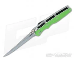 Hinderer Knives Eklipse Gen 2 Flipper Green G10 Bowie -Outlet Flippers Store 0346 3