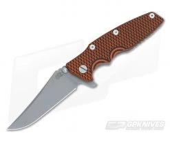 Hinderer Knives Eklipse Gen 2 Flipper Orange Black Working Finish