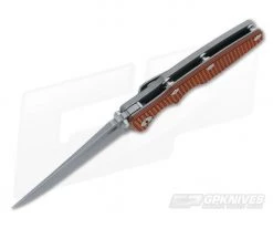 Hinderer Knives Eklipse Gen 2 Flipper Orange Black Working Finish -Outlet Flippers Store 0353 3