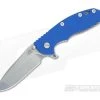 Hinderer Knives XM-18 3.5" Blue Fatty Spanto Stonewash -Outlet Flippers Store 0354