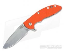Hinderer Knives XM-18 3.5" Orange Fatty Spanto Stonewash