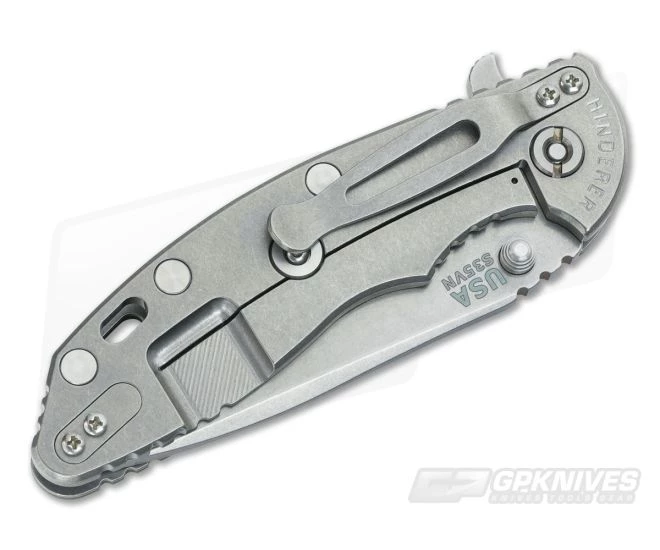 Hinderer Knives XM-18 3.5" OD Green Fatty Spanto Stonewash 4 Hinderer Knives XM-18 3.5" OD Green Fatty Spanto Stonewash - Image 2