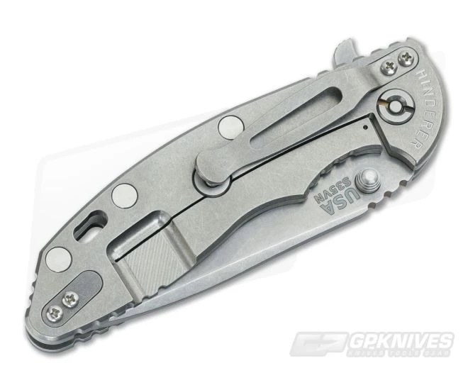 Hinderer Knives XM-18 3.5" Gray Fatty Spanto Stonewash 4 Hinderer Knives XM-18 3.5" Gray Fatty Spanto Stonewash - Image 2