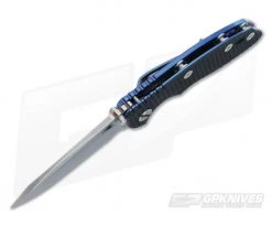 Hinderer Knives XM-18 3" Black Spearpoint Battle Blue -Outlet Flippers Store 0372 3
