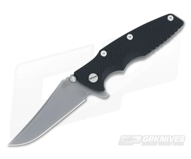 Hinderer Knives Eklipse Gen 2 DLC Flipper Black Bowie 3 Hinderer Knives Eklipse Gen 2 DLC Flipper Black Bowie
