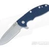 Hinderer Knives XM-18 3.5" Blue-Black Spearpoint Flipper Battle Blue Frame -Outlet Flippers Store 0382 1