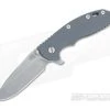 Hinderer Knives XM-18 3.5" Gray Spearpoint Flipper Battle Bronze Frame -Outlet Flippers Store 0384 1