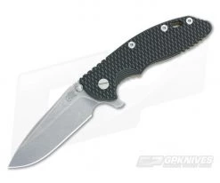 Hinderer Knives XM-18 3.5" Green-Black Spearpoint Flipper Battle Bronze Frame