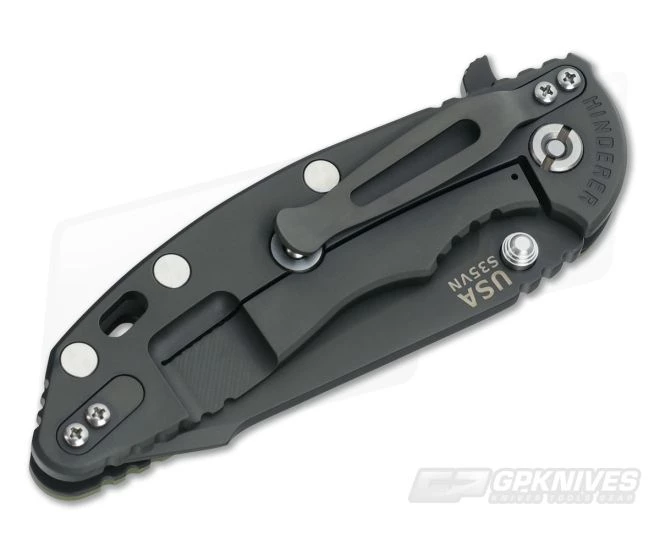 Hinderer Knives XM-18 3.5" OD Green Fatty Harpoon Tanto Black DLC 4 Hinderer Knives XM-18 3.5" OD Green Fatty Harpoon Tanto Black DLC - Image 2