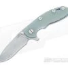 Hinderer Knives XM-18 3" Translucent Recurve Battle Blue Flipper -Outlet Flippers Store 0426