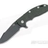 Hinderer Knives XM-18 3.5" Green/Black Harpoon Spanto Battle Black DLC Flipper -Outlet Flippers Store 0436