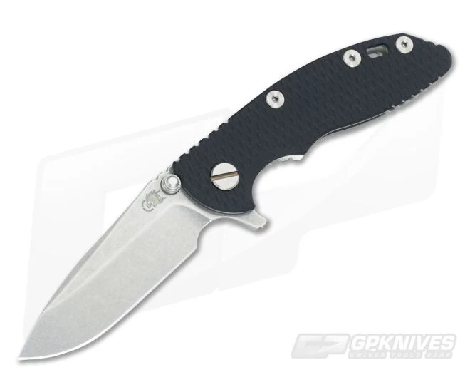 Hinderer Knives XM-18 3" Black SpearPoint Stonewashed Flipper 3 Hinderer Knives XM-18 3" Black SpearPoint Stonewashed Flipper