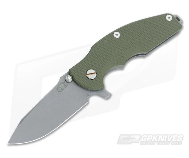 Hinderer Knives Jurassic 3.25" OD Green G10 SpearPoint WF 3 Hinderer Knives Jurassic 3.25" OD Green G10 SpearPoint WF