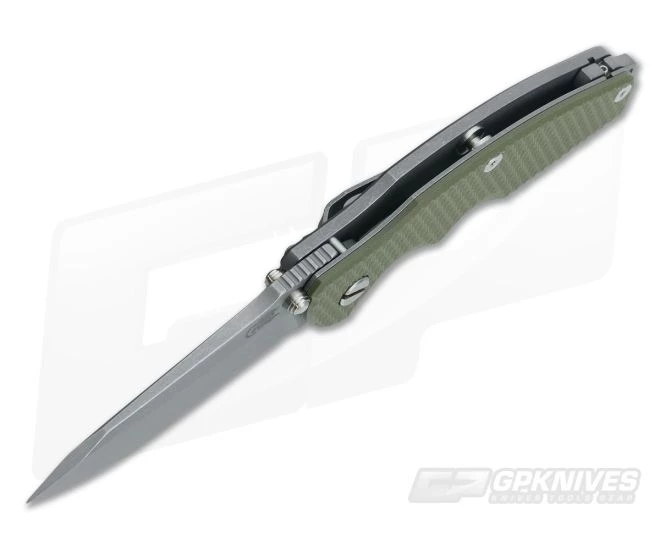 Hinderer Knives Jurassic 3.25" OD Green G10 SpearPoint WF 5 Hinderer Knives Jurassic 3.25" OD Green G10 SpearPoint WF - Image 3